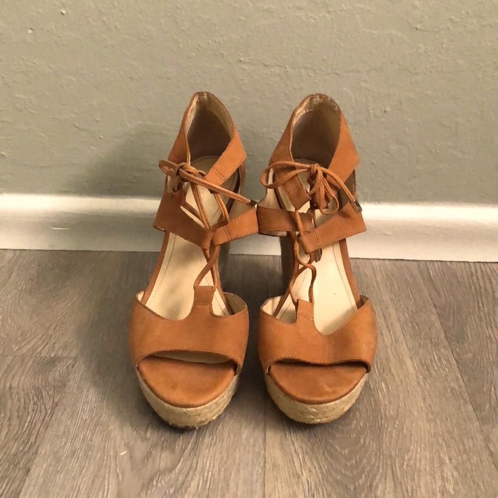 Calvin Klein brown wedges